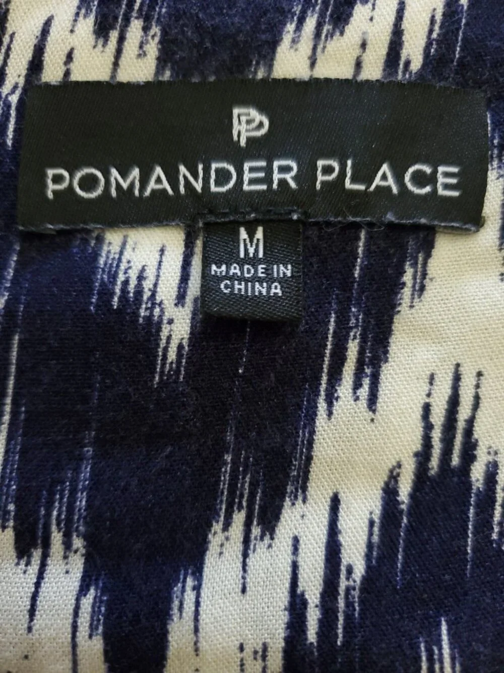 Tuckernuck Pomander Place Navy Ikat Kenzo Dress Size Medium